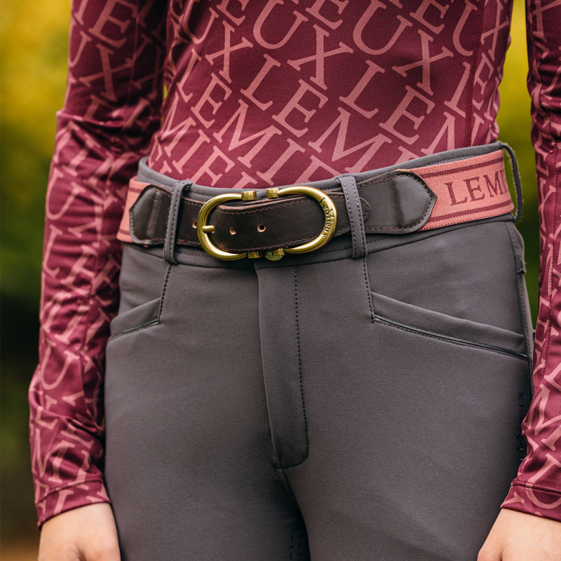 LeMieux Young Rider Elasticated Belt - Orchid-1